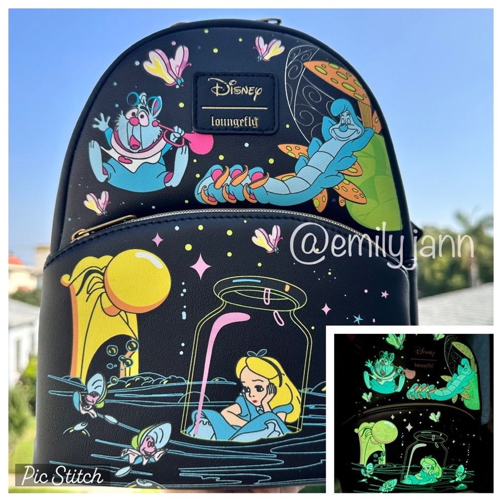 Alice in Wonderland♠️Glow in the Dark Backpack